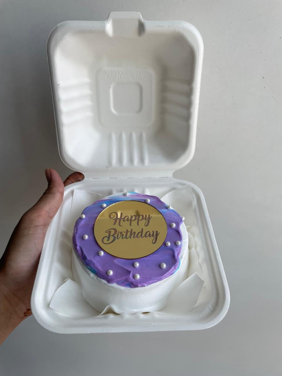 Purple Bento Birthday Cake