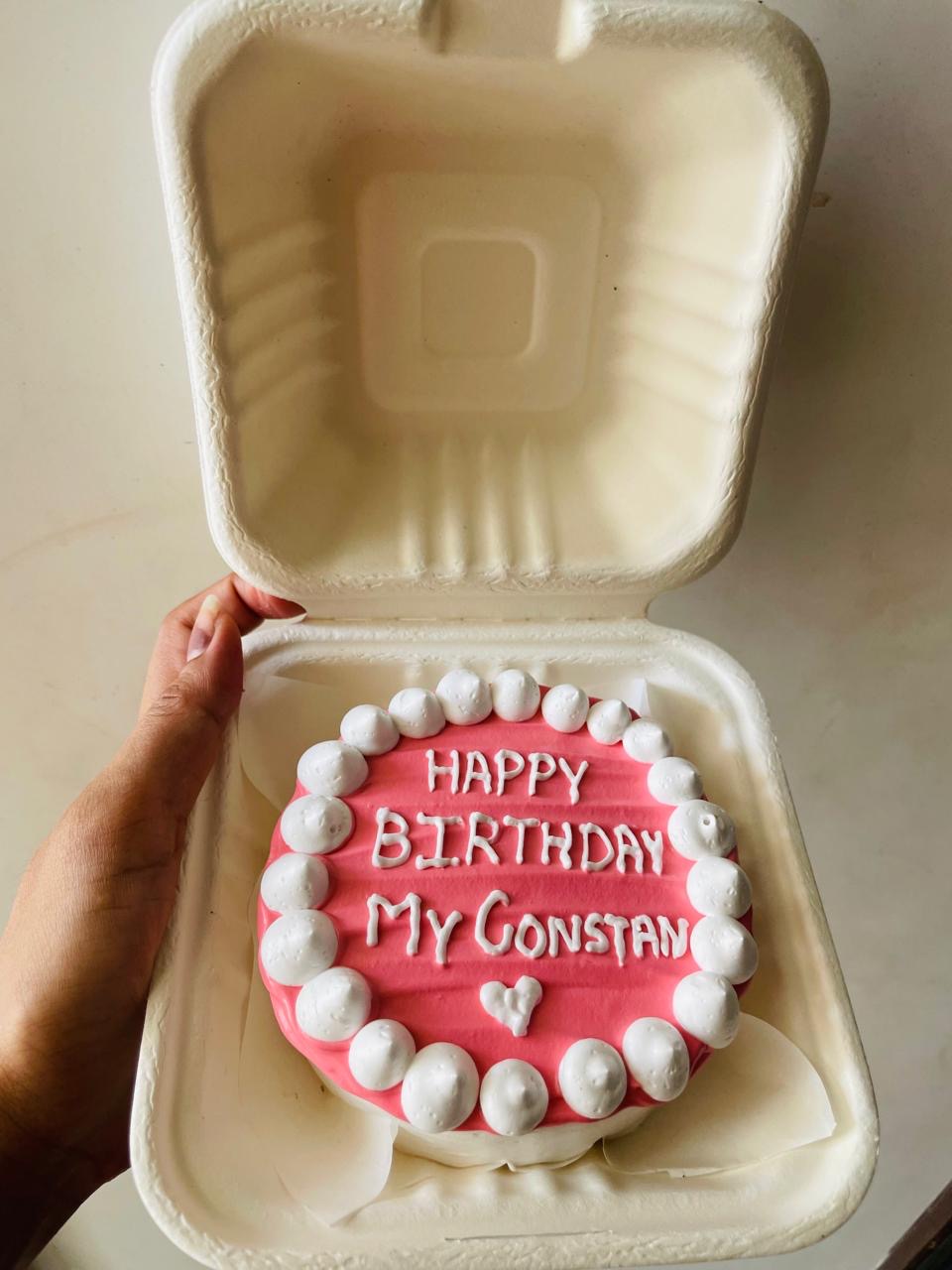 Classic Pink Bento Cake