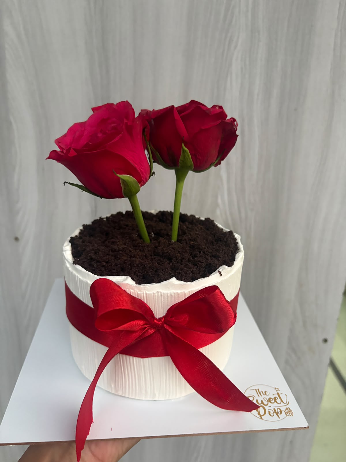 Blushing Rose Cake