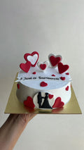 Forever in Love Anniversary Cake