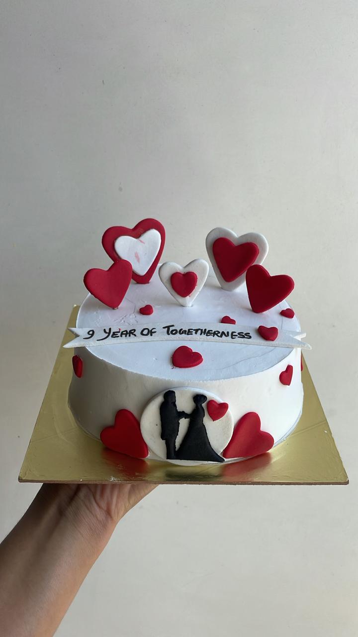 Forever in Love Anniversary Cake