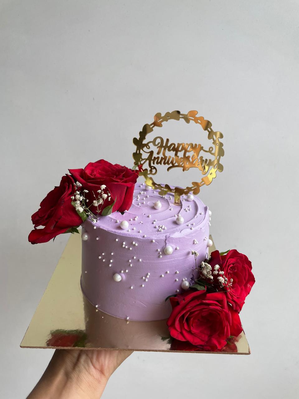 Lavender Pearl Celebration Cake