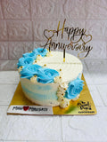 Blue Blossom Cake