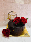 Midnight Romance Chocolate Drip Cake