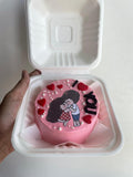 cute valentine bento cake