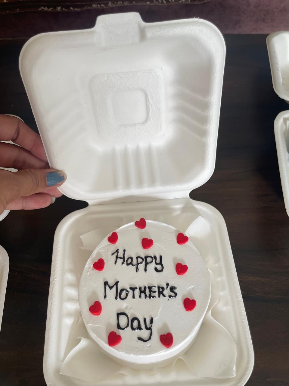 Romantic Red Heart bento Cake