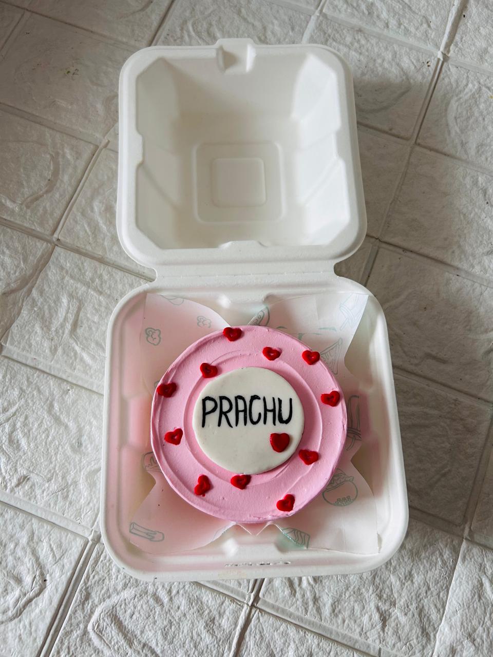 Pink Love Bento Cake