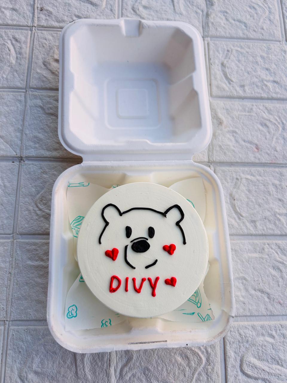 Teddy Love Bento Cake