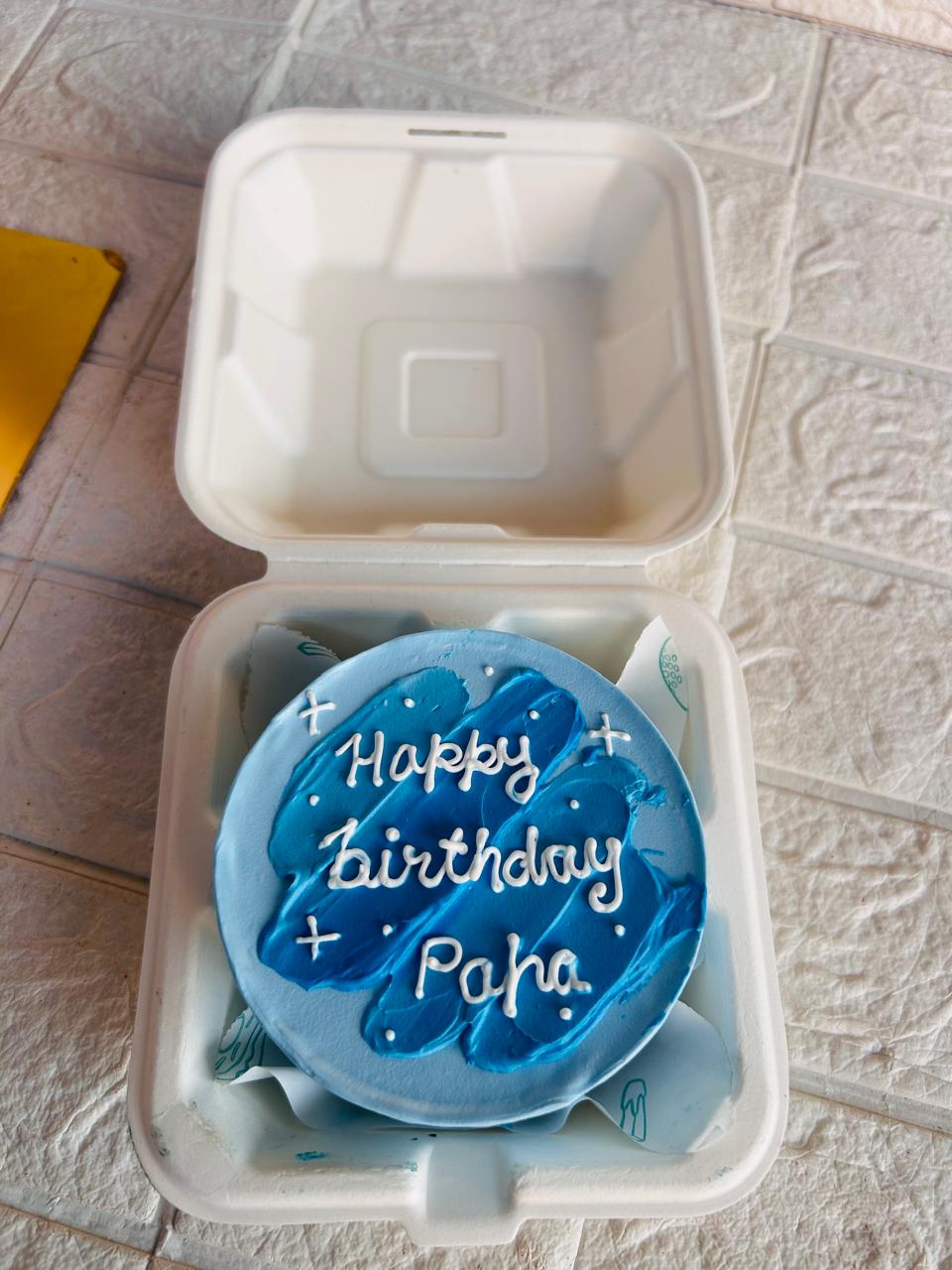 Blue Ombré Bento Cake