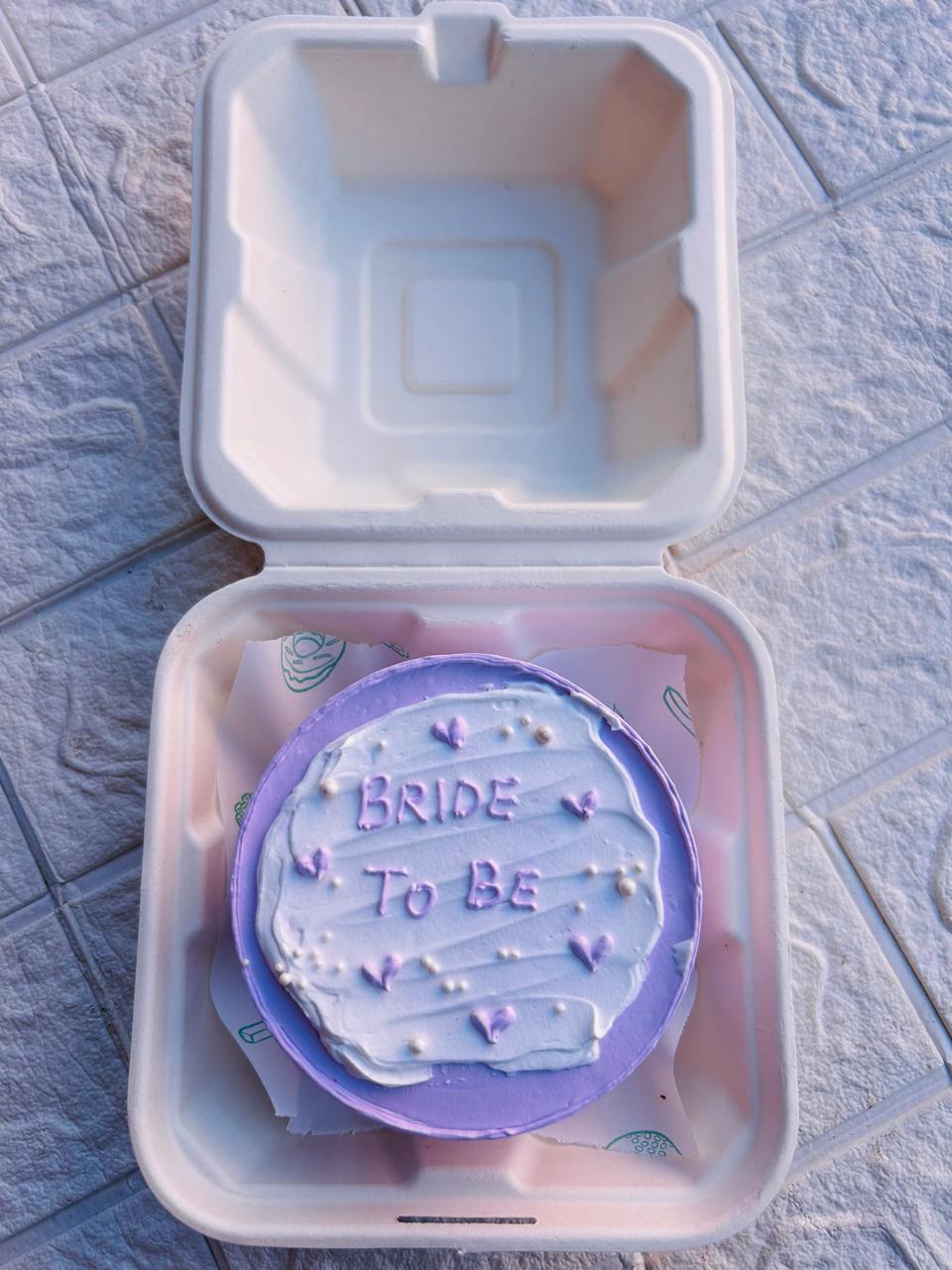 Bride To Be Bento Cake
