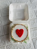Golden Heart Bento Cake