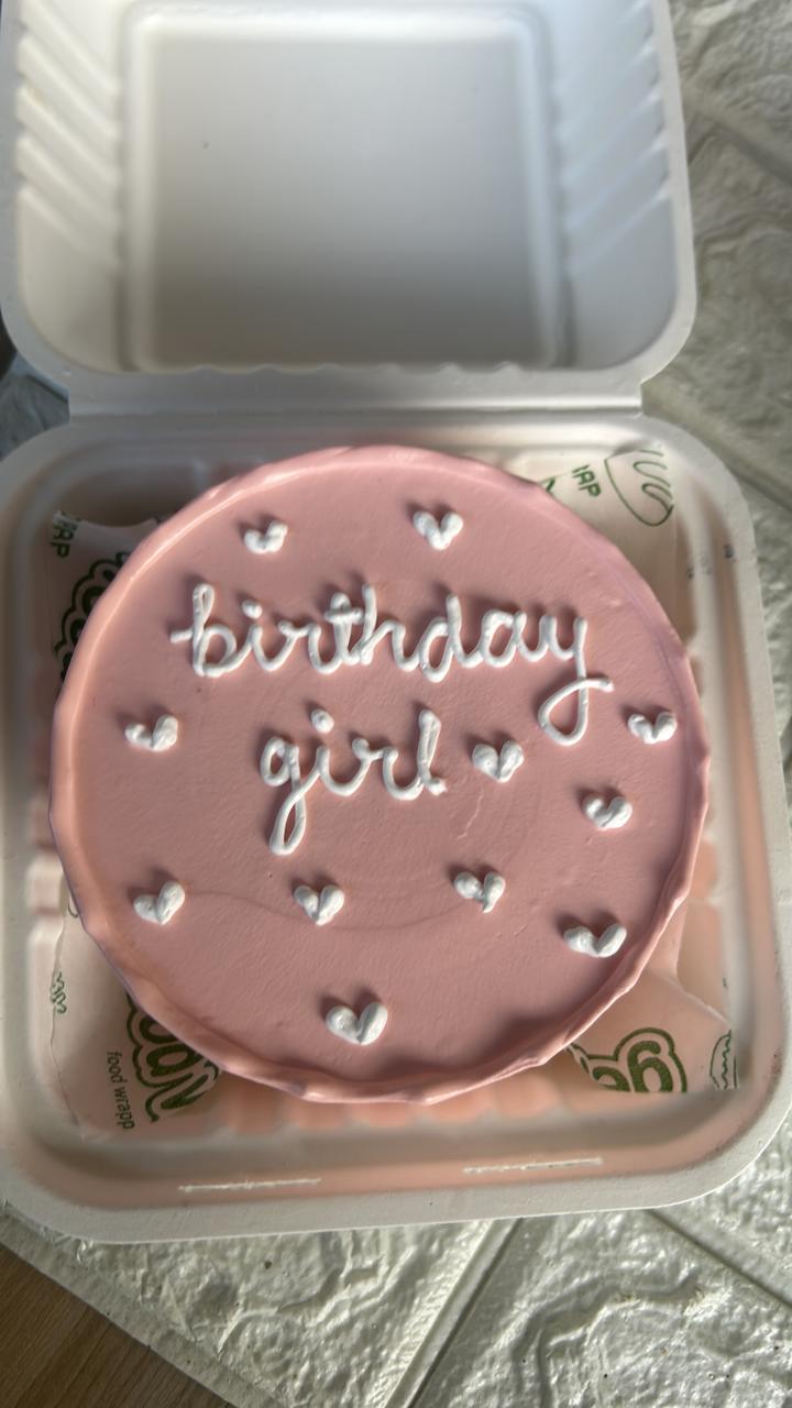 Blush Pink Pastel Bento Cake