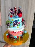 Marvel Superheroes Birthday Cake