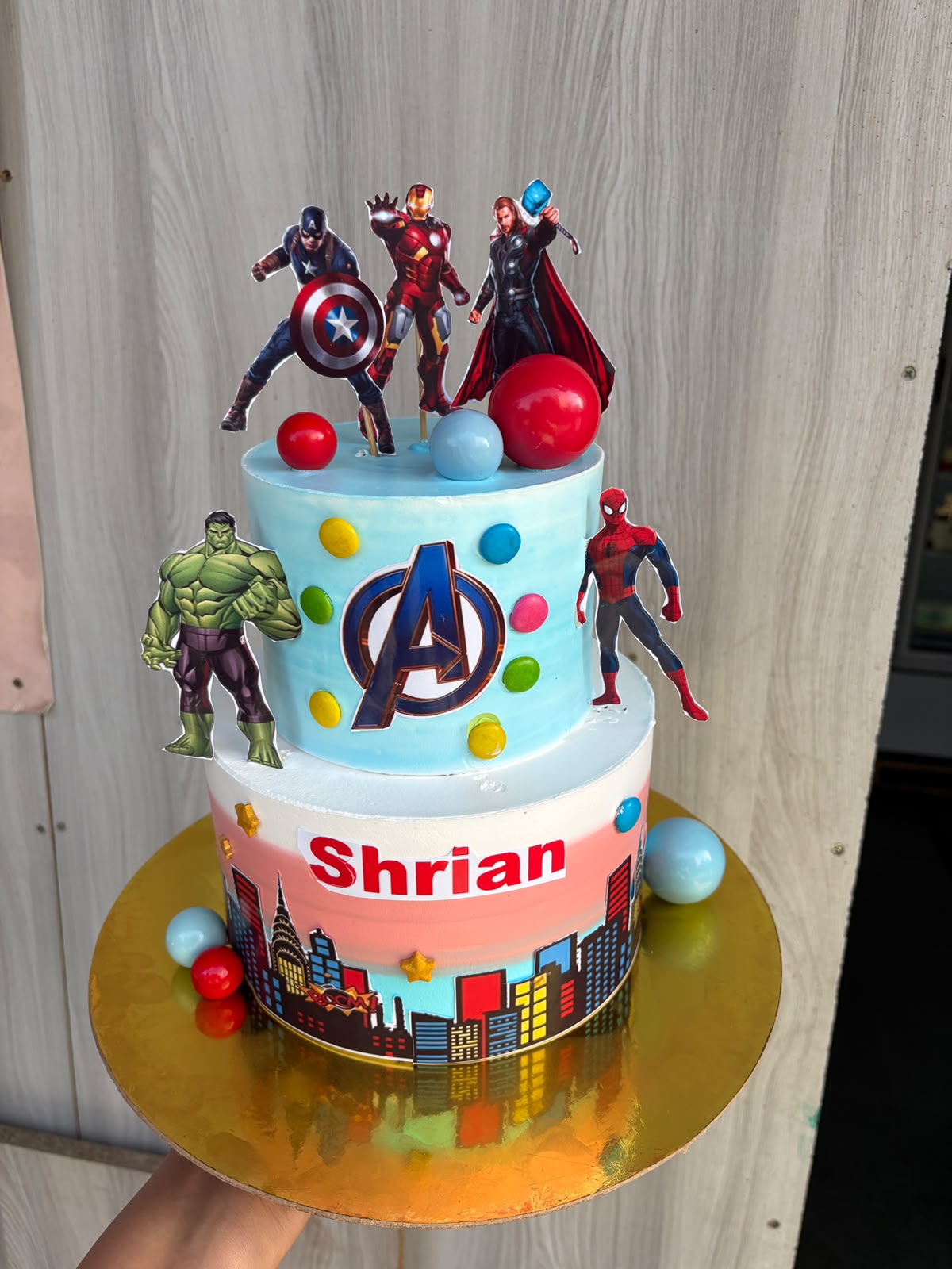 Marvel Superheroes Birthday Cake