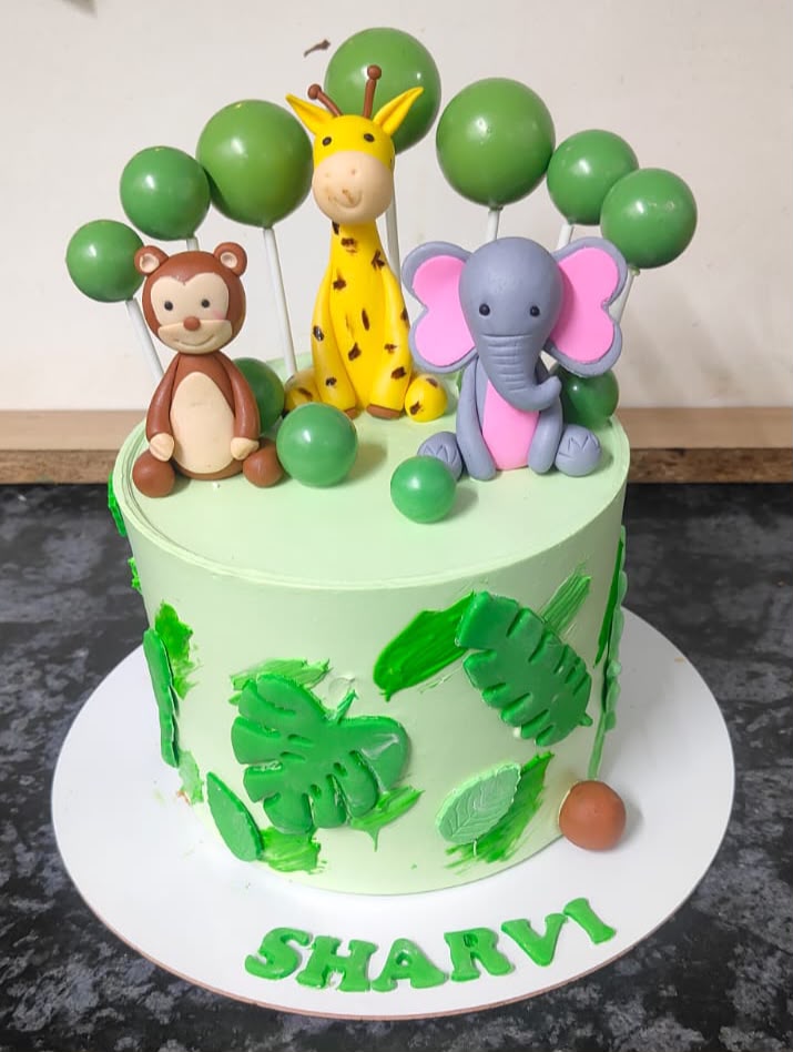Animal Kingdom Birthday Cake