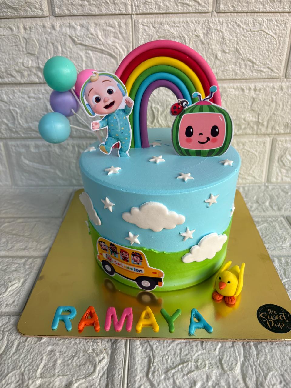 Happy Rainbow Birthday Cake
