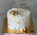 Golden Majesty Birthday Cake