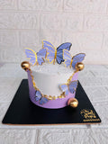 Royal Lavender Butterfly Cake