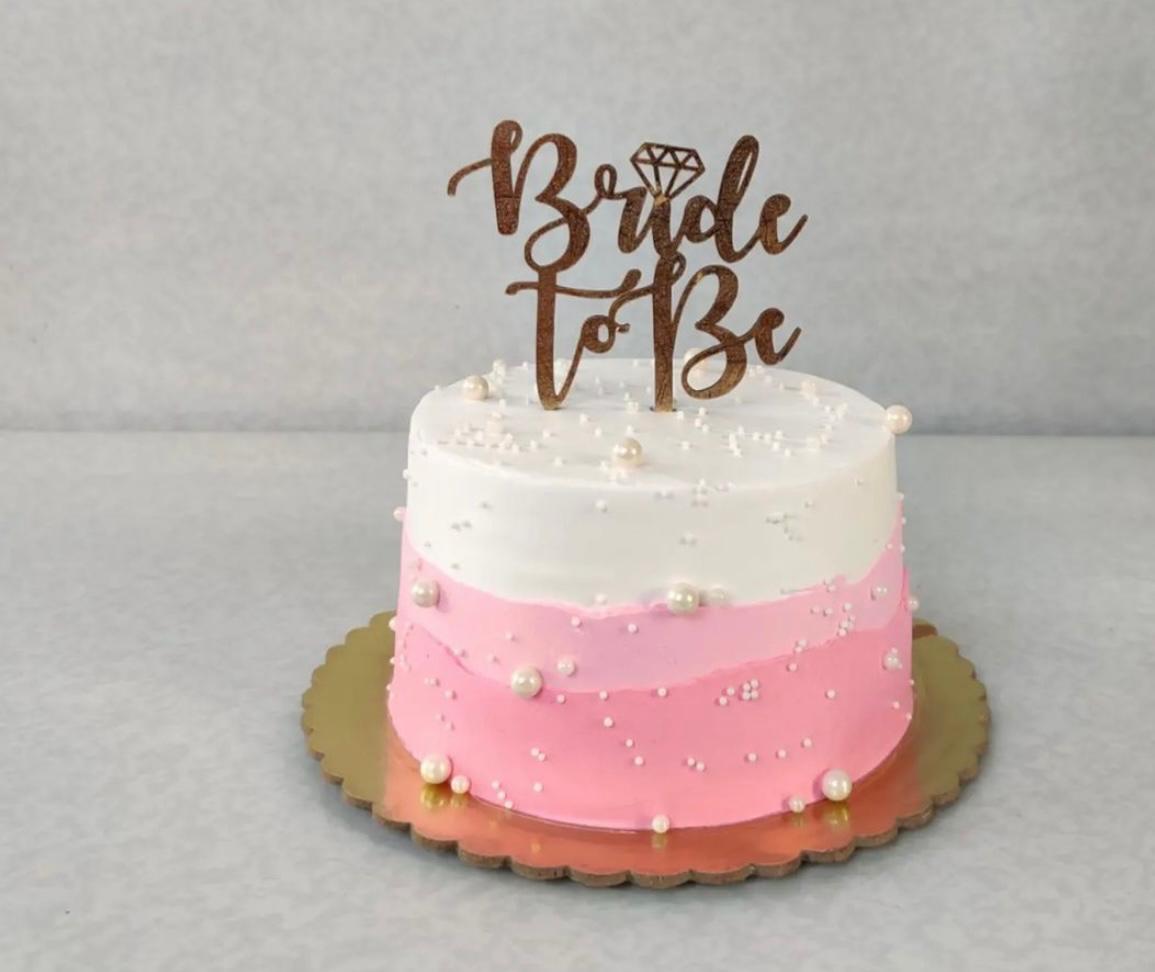 Blush Pink Bridal Celebration Cake