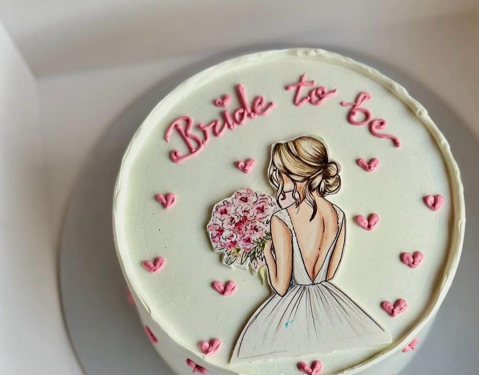 Blush Pink Bride to Be Cake