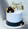 Minimalist Groom to Be Cake