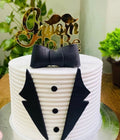 Dapper Groom to Be Tuxedo Cake