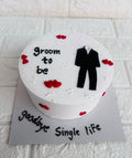 Elegant Groom to Be Celebration Cake