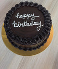 Minimalist Chocolate Birthday Cake