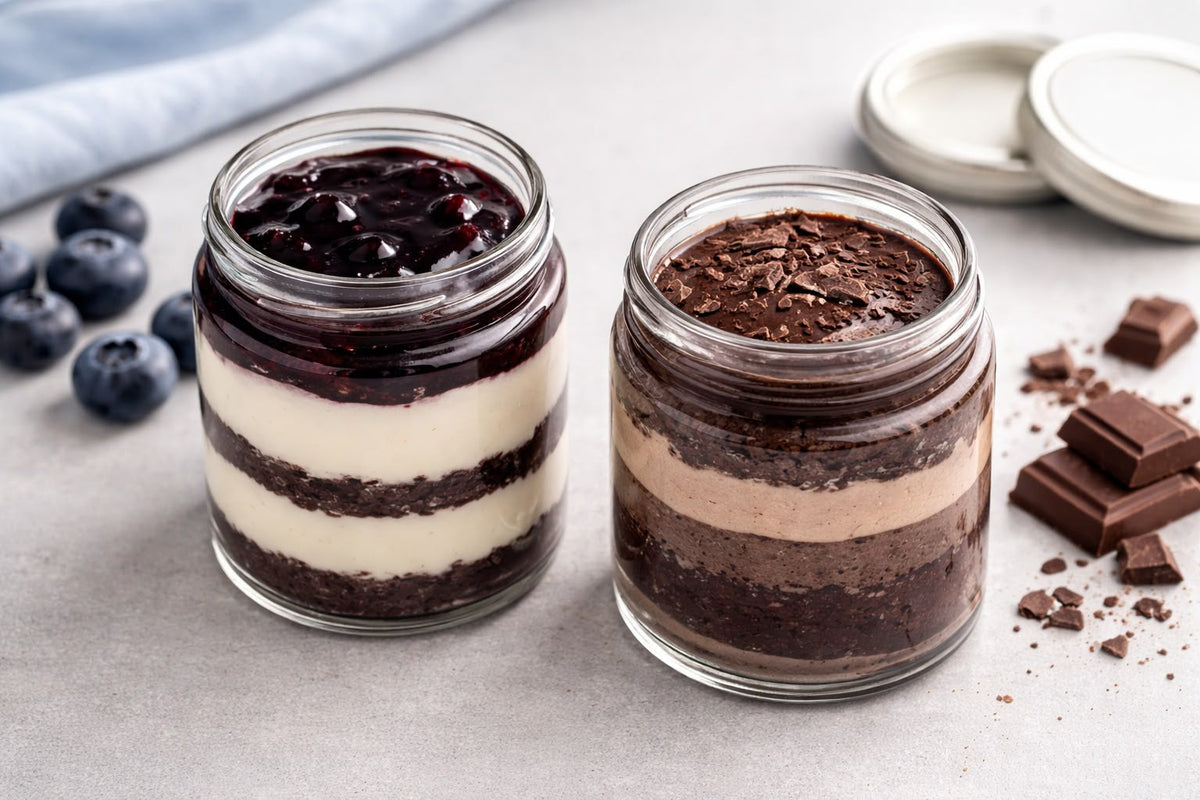 Blueberry & Chocolate Mud Jar Cake Combo