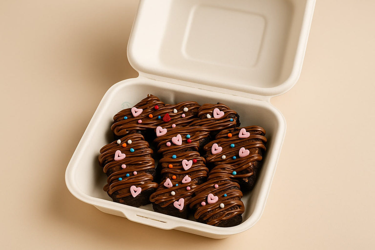 Nutella Topped Fudgy Brownie Bites