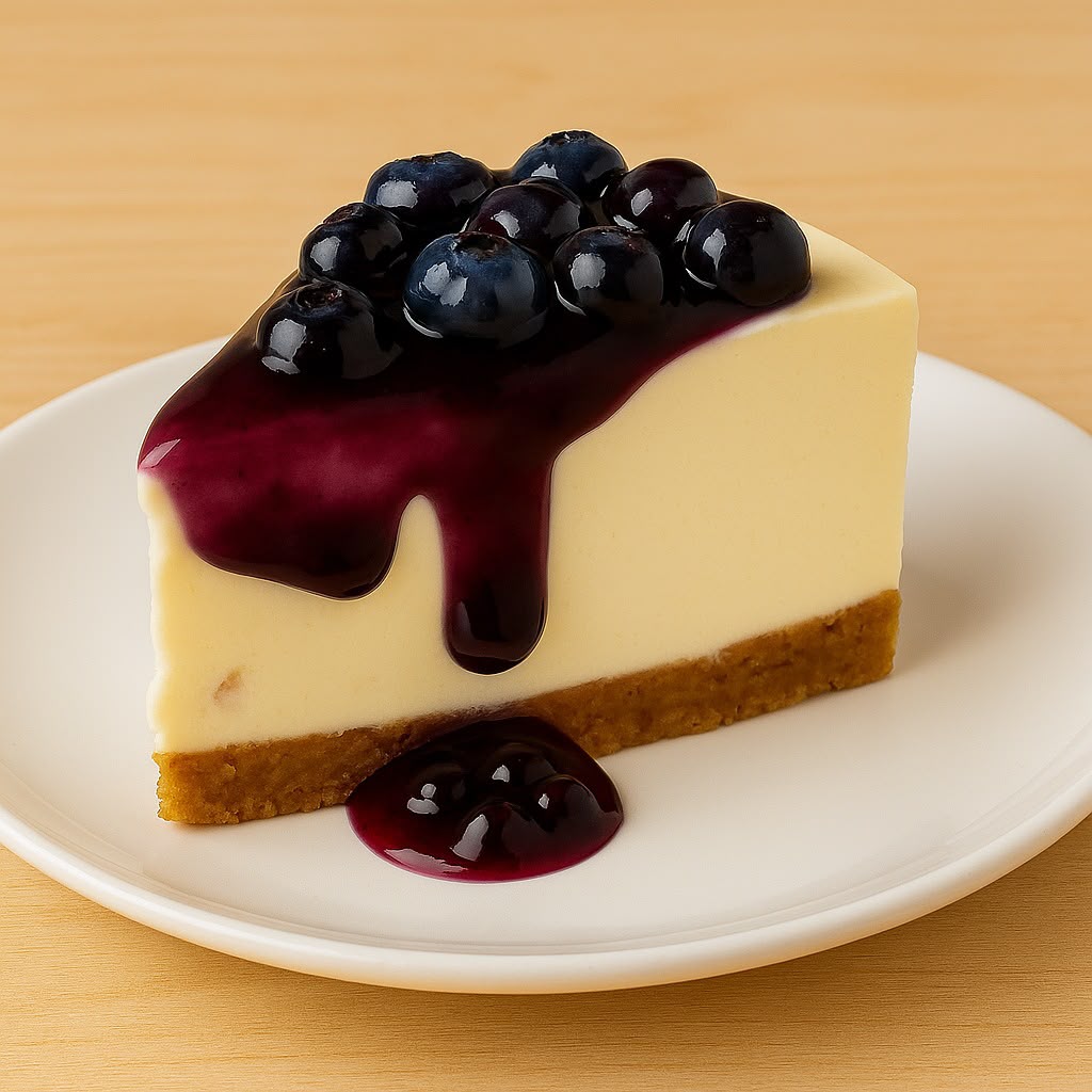 Blueberry Cheesecake Slice