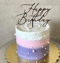 Pastel Rainbow Ombre Celebration Cake