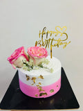 Elegant Rose Birthday Buttercream Cake